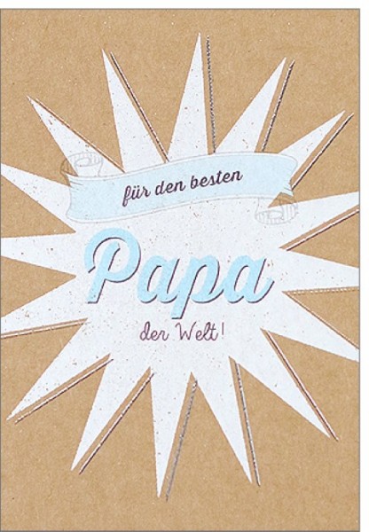 Umschlagk. pp bester Papa der Welt