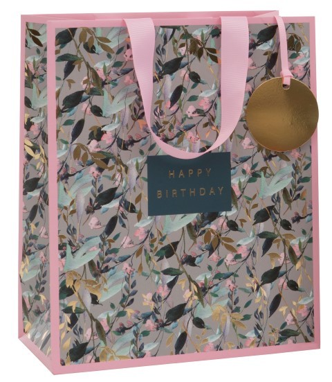 Happy Birth. Blumenzweige Bag large