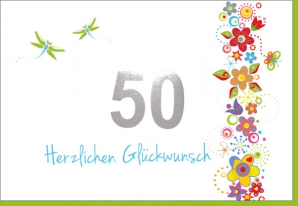 Umschlagk. 50 Herzlichen Glückwunsch