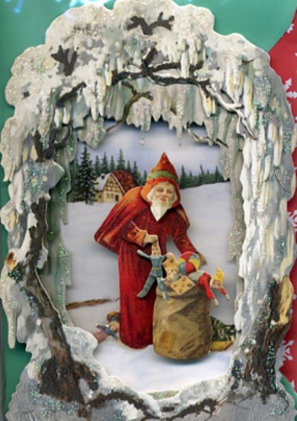 UK Winterlandschaft Santa and Sack