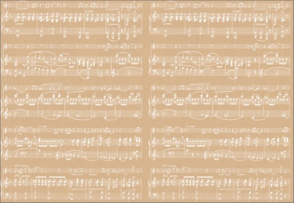 Music Sheet White 50x70