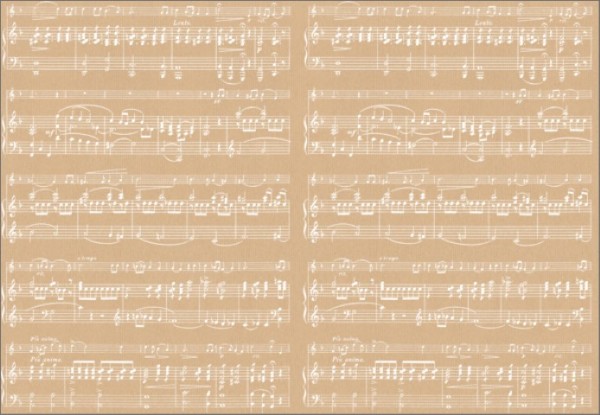 Music Sheet White 50x70