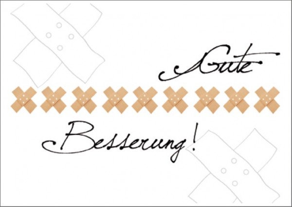 Postk. Gute Besserung