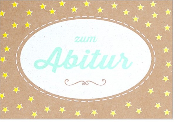 Umschlagk. pp Abitur Sterne gelb