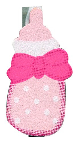 Klammer Baby rosa 4,5 cm 8x6 Stück